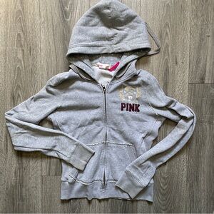 Pink Victoria Secret Gray Hoodie medium
